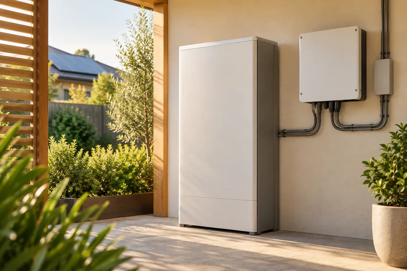Solar battery installation